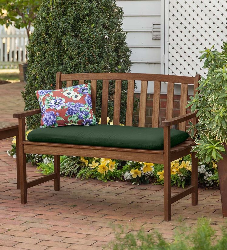 Plow & Hearth cour et jardin banc en bois d'eucalyptus Lancaster - naturel 0BNZ491