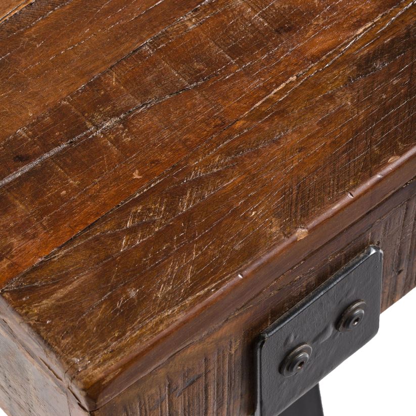 Plow & Hearth cour et jardin banc en bois récupéré intérieur/extérieur Richland 0BNZ485