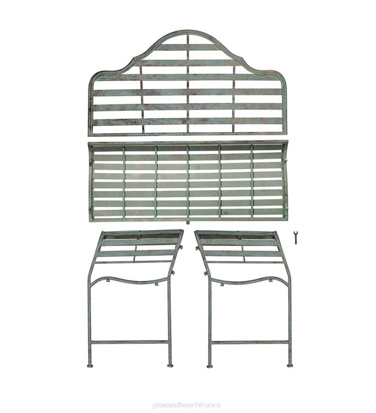 Plow & Hearth cour et jardin banc en métal de style chippendale 0BNZ504