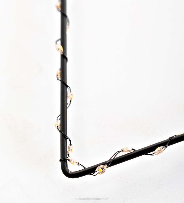 Plow & Hearth cour et jardin Arbre de Noël en métal à éclairage électrique intérieur/extérieur 0BNZ15