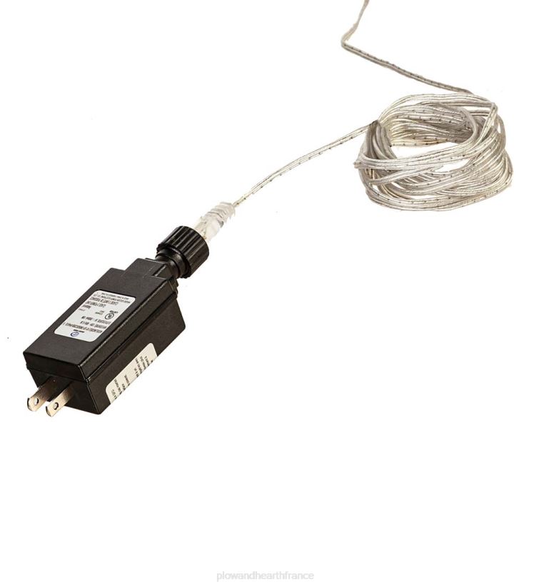 Plow & Hearth cour et jardin Cône de Noël intérieur/extérieur avec lumières multicolores, 75