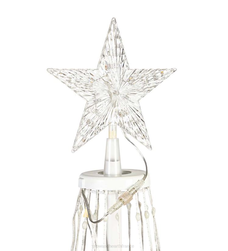 Plow & Hearth cour et jardin Cône de Noël intérieur/extérieur avec lumières multicolores, 75