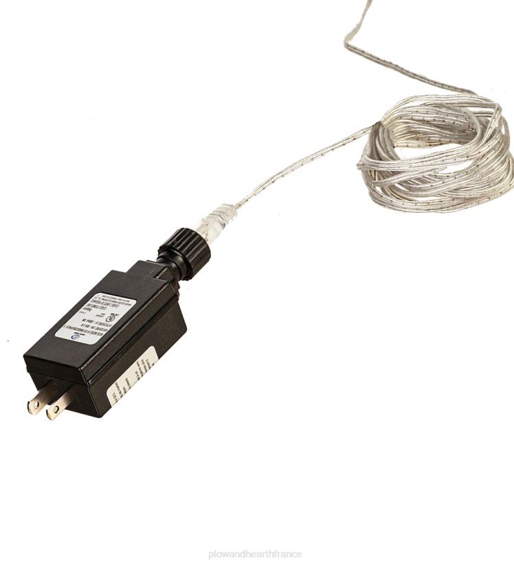 Plow & Hearth cour et jardin Cône de sapin de Noël intérieur/extérieur avec lumières multicolores, petit 0BNZ31