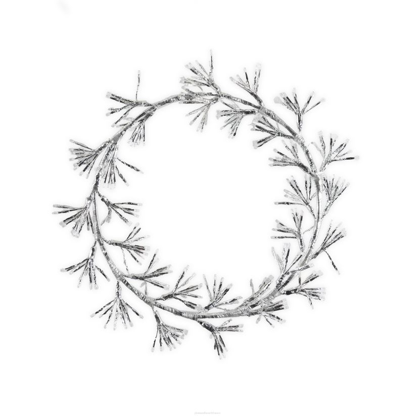 Plow & Hearth cour et jardin Décoration de vacances de couronne lumineuse électrique intérieure/extérieure 0BNZ10