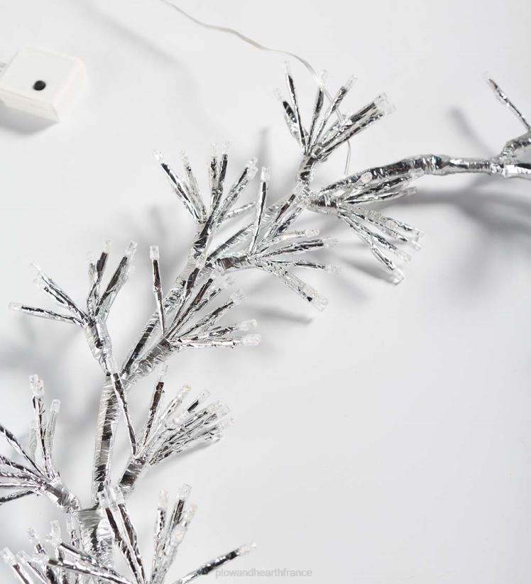 Plow & Hearth cour et jardin Décoration de vacances de couronne lumineuse électrique intérieure/extérieure 0BNZ10