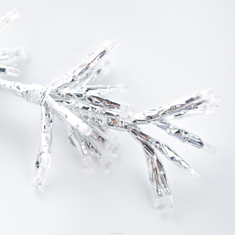 Plow & Hearth cour et jardin Décoration de vacances en forme de flocon de neige avec éclairage électrique intérieur/extérieur 0BNZ4