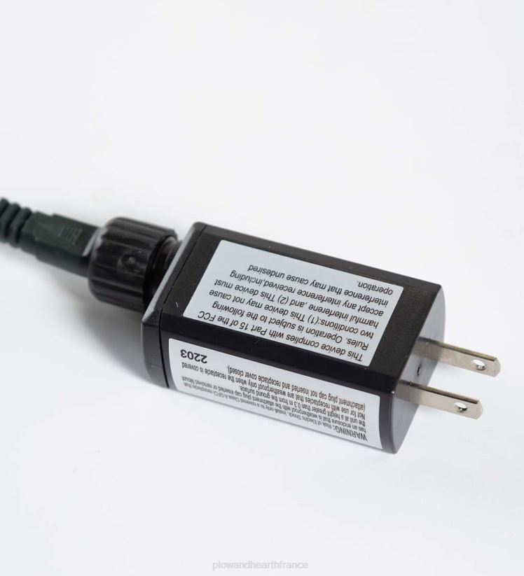 Plow & Hearth cour et jardin Guirlande lumineuse électrique intérieure/extérieure avec 500 LED blanc chaud ; 36'l 0BNZ38