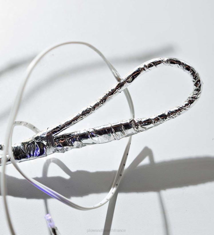 Plow & Hearth cour et jardin Guirlande métallique argentée intérieure/extérieure avec lumières double fonction 0BNZ29