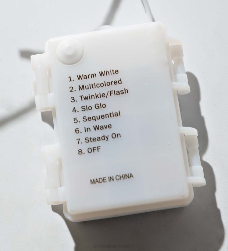 Plow & Hearth cour et jardin Guirlande métallique argentée intérieure/extérieure avec lumières double fonction 0BNZ29