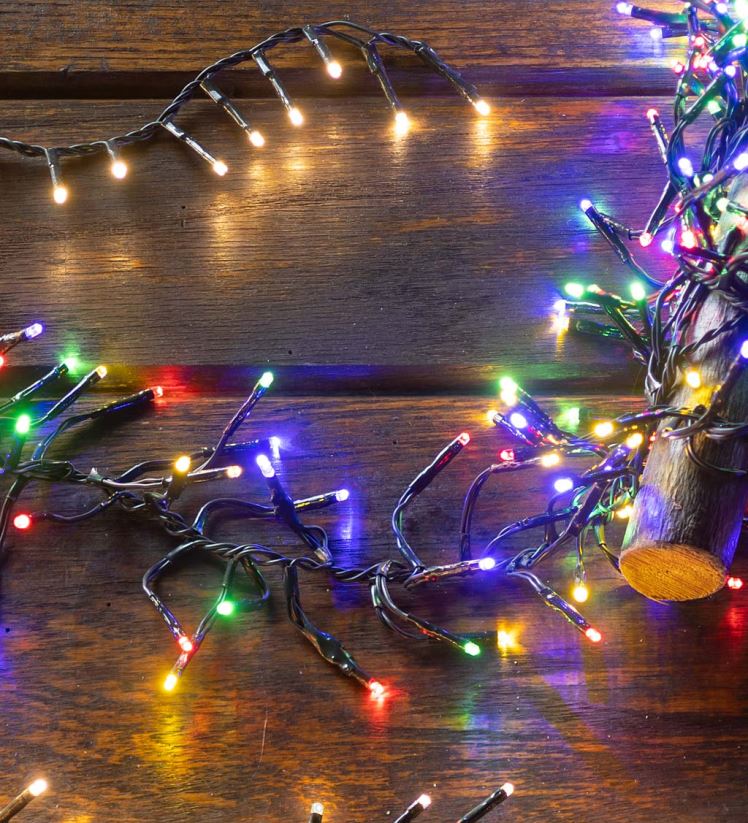 Plow & Hearth cour et jardin Lumières électriques intérieures/extérieures avec 1 128 LED multicolores ; 32'l 0BNZ33