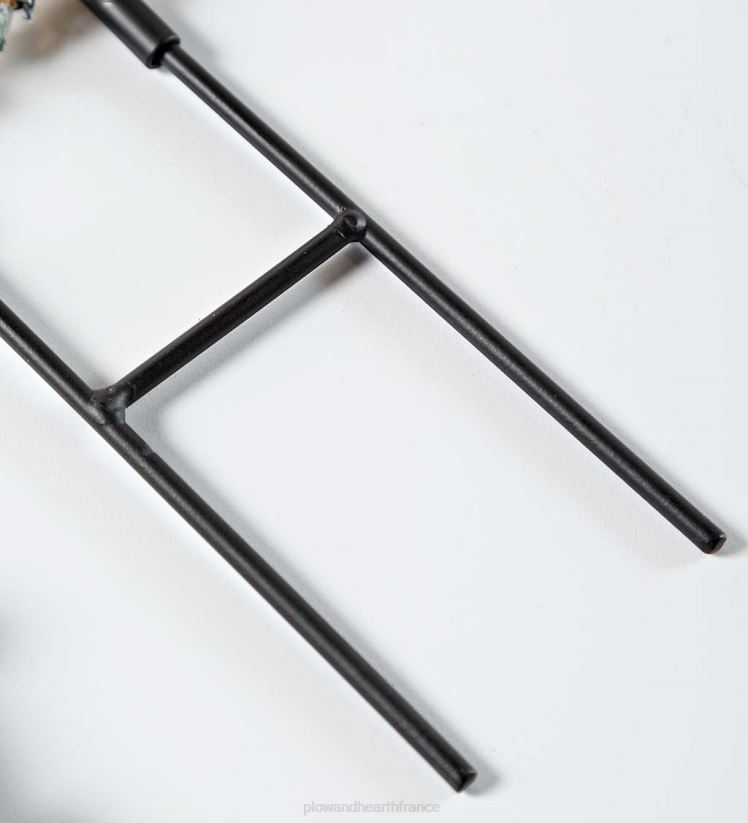 Plow & Hearth cour et jardin Mini arbre de Noël vert givré éclairé intérieur/extérieur 0BNZ57