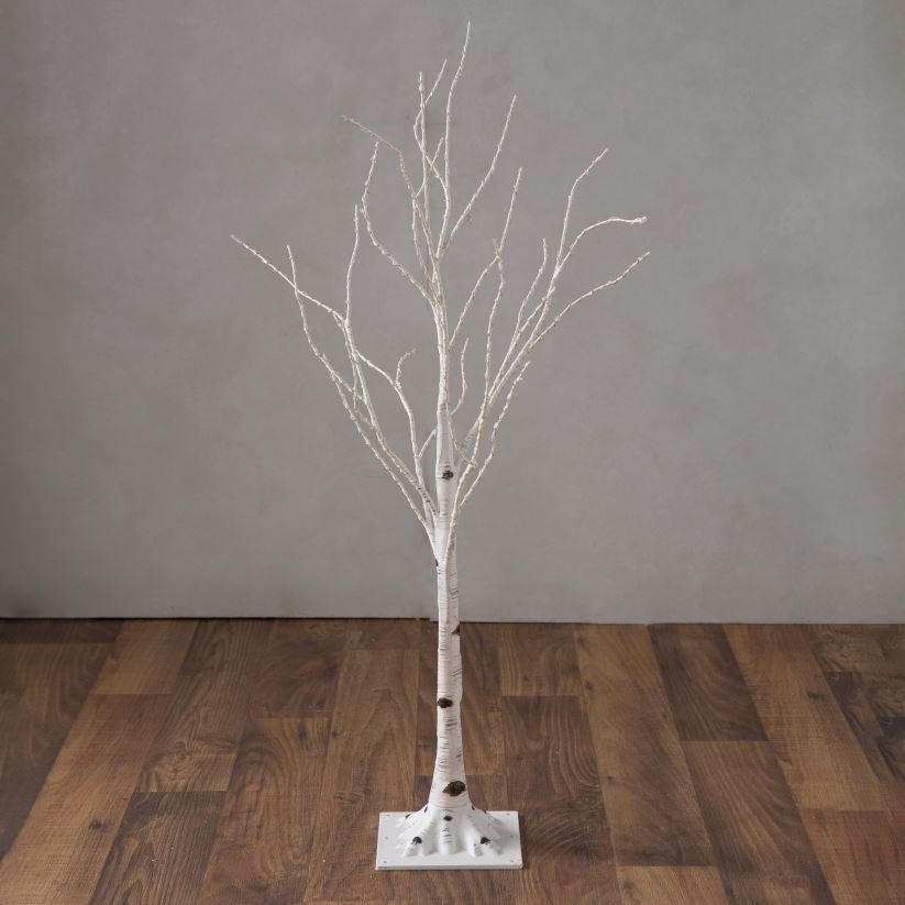 Plow & Hearth cour et jardin bouleau intérieur/extérieur avec des lumières blanches chaudes 0BNZ23