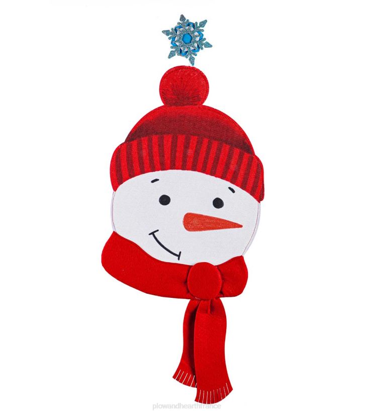 Plow & Hearth cour et jardin décoration de fenêtre en forme de bonhomme de neige éclairé 0BNZ12