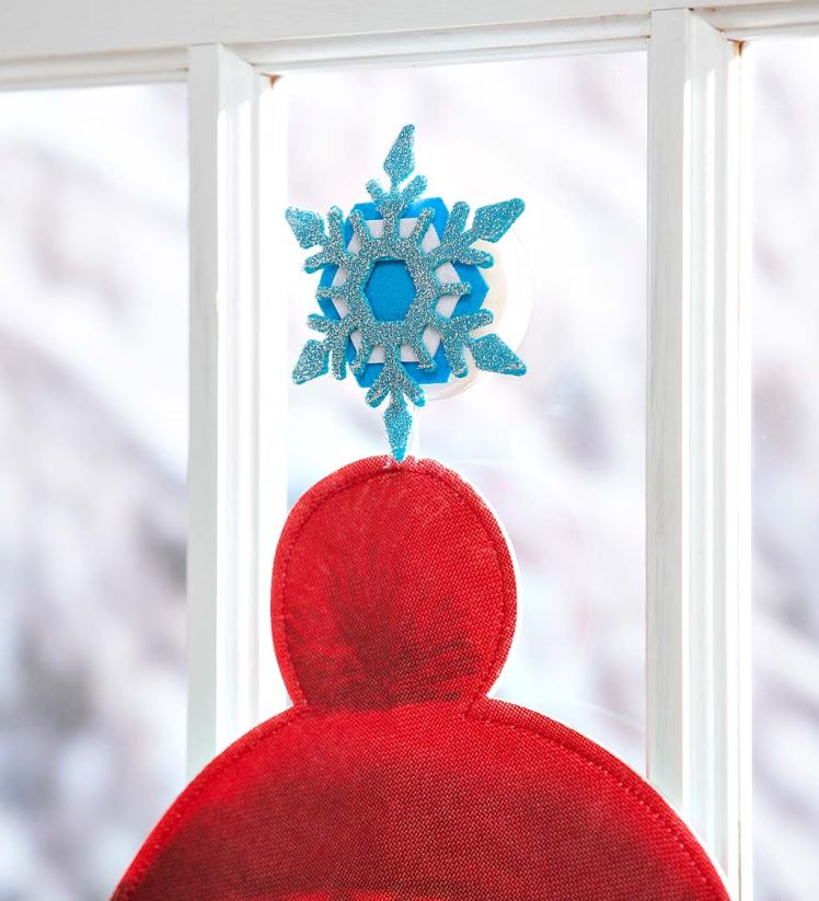 Plow & Hearth cour et jardin décoration de fenêtre en forme de bonhomme de neige éclairé 0BNZ12