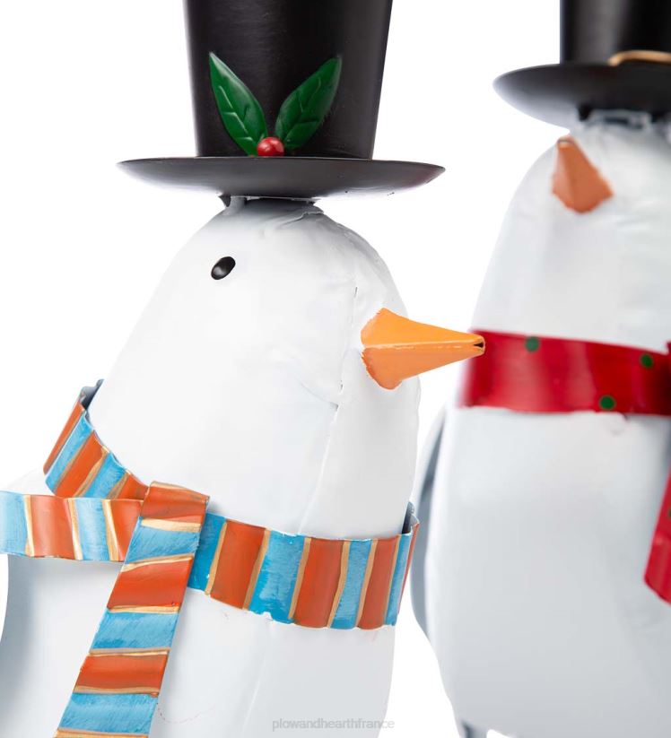 Plow & Hearth cour et jardin statues de jardin en métal colombe des Fêtes, ensemble de 2 0BNZ22