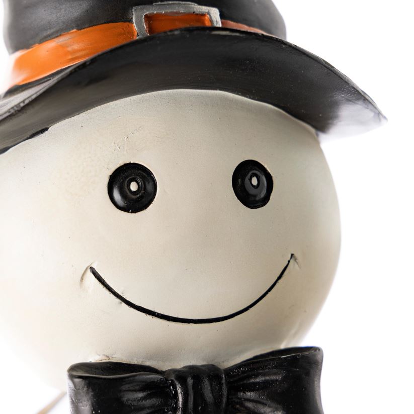 Plow & Hearth cour et jardin Spinner à vent de jardin en métal fantôme souriant d'halloween 0BNZ348