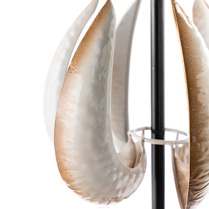 Plow & Hearth cour et jardin Spinner à vent de jardin en métal fantôme souriant d'halloween 0BNZ348