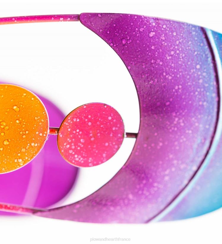 Plow & Hearth cour et jardin Spinner à vent en métal Jewel Bubbles - violet 0BNZ357