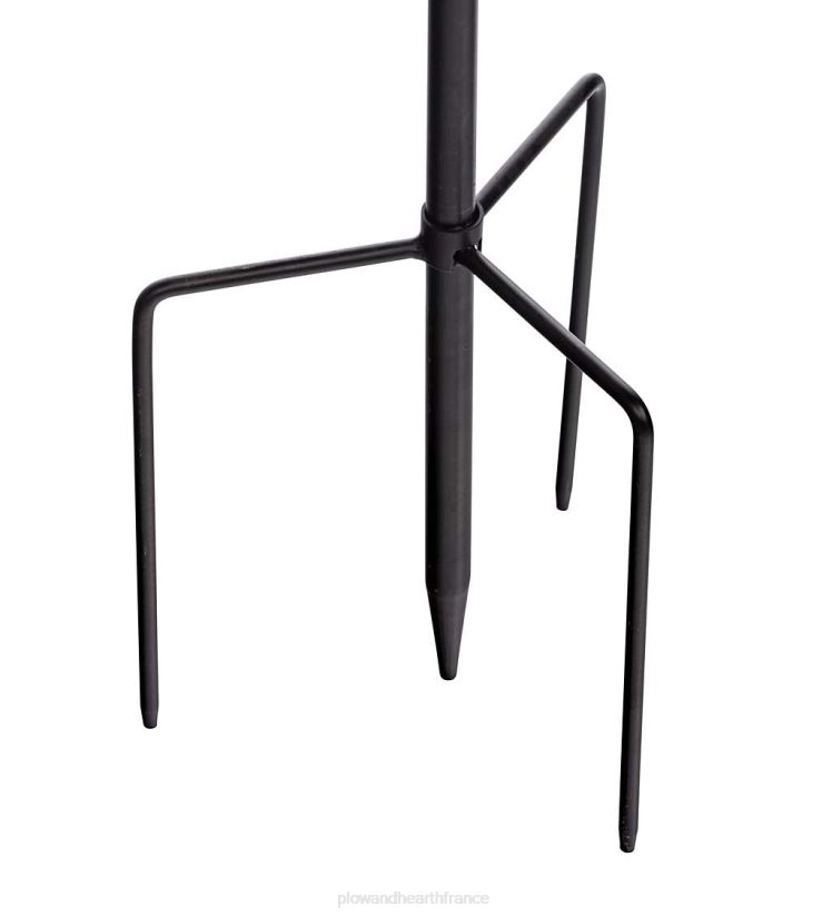 Plow & Hearth cour et jardin Spinner à vent en métal à fleurs à éclairage solaire avec rotors bidirectionnels - cuivre vert-de-gris 0BNZ63