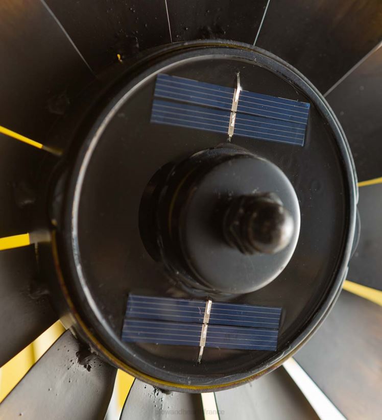 Plow & Hearth cour et jardin éolienne solaire tournesol 0BNZ184