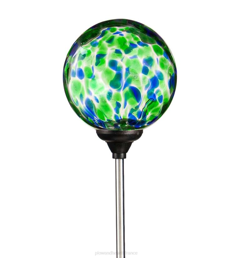 Plow & Hearth cour et jardin Pieu de jardin solaire à confettis multicolores - confettis turquoise 0BNZ439