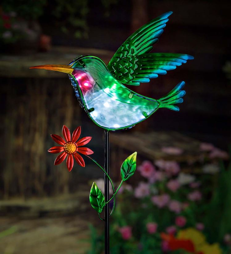 Plow & Hearth cour et jardin Pieu de jardin solaire secret 36