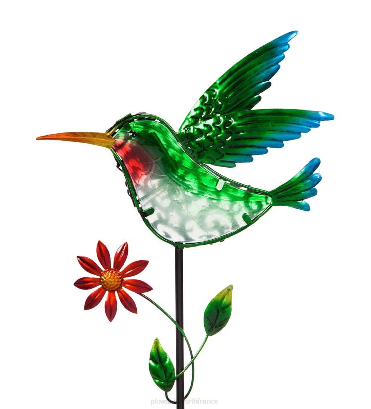 Plow & Hearth cour et jardin Pieu de jardin solaire secret 36