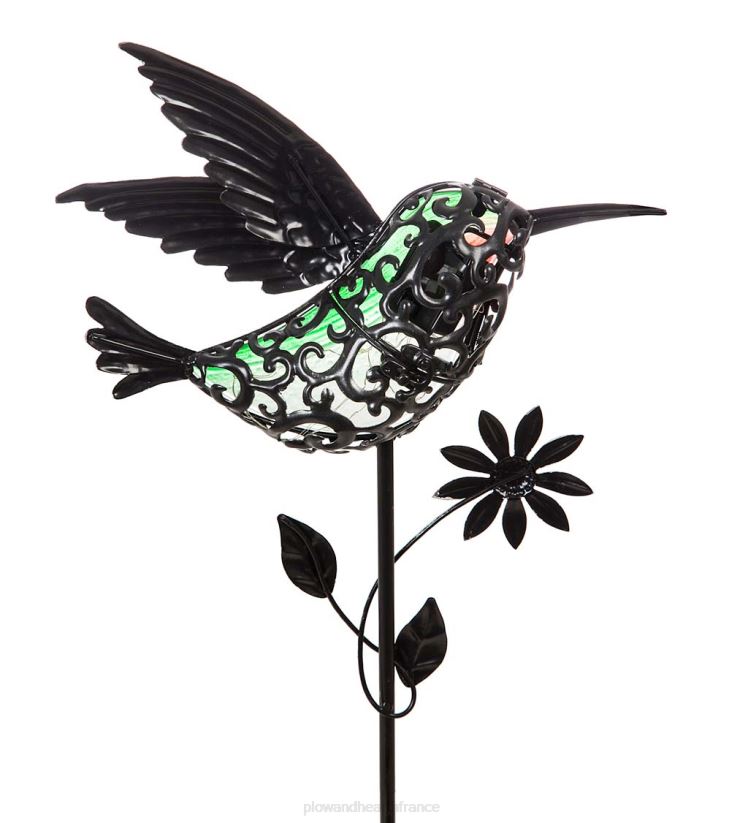 Plow & Hearth cour et jardin Pieu de jardin solaire secret 36