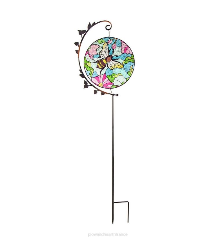 Plow & Hearth cour et jardin piquet de jardin en verre pour bourdons 0BNZ197