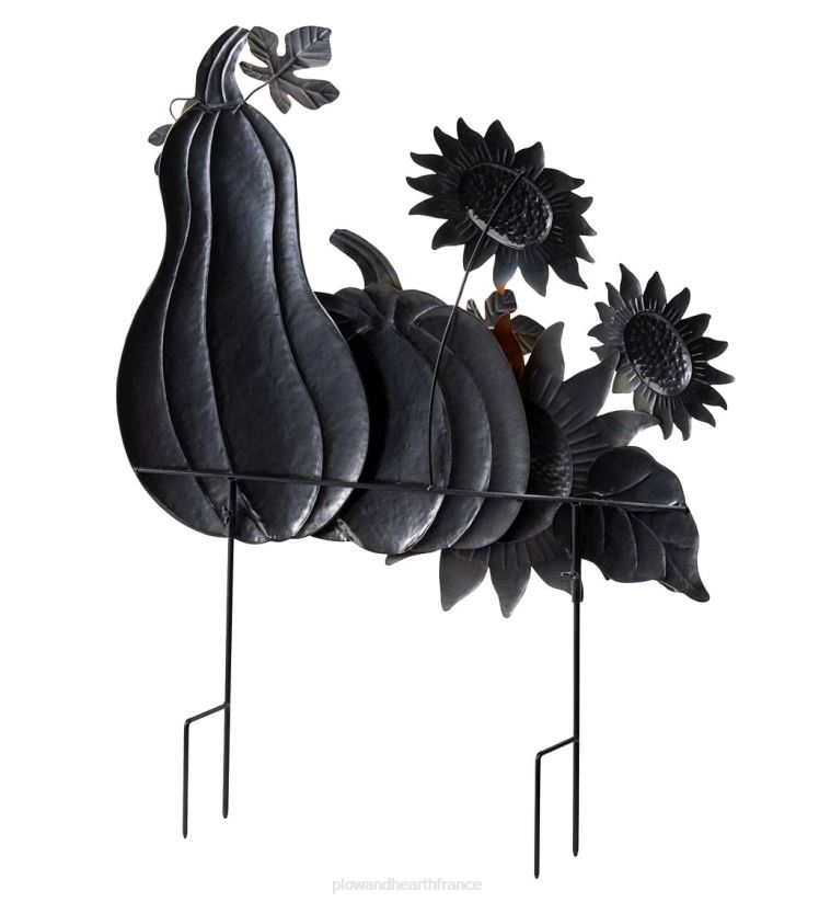 Plow & Hearth cour et jardin piquet en métal pour tournesol, citrouille et gourde 0BNZ327