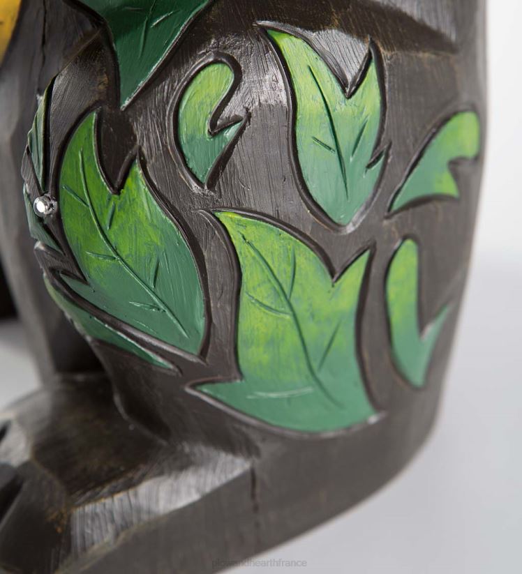 Plow & Hearth cour et jardin Statue éclairée d'ours noir et de shorty au miel, intérieur/extérieur 0BNZ297