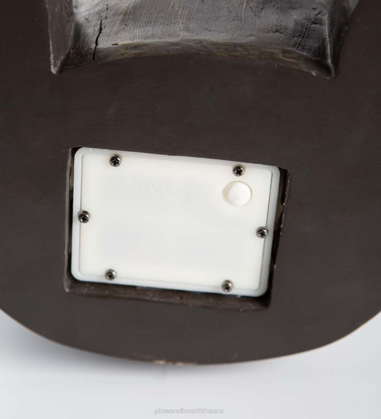 Plow & Hearth cour et jardin Statue éclairée d'ours noir et de shorty au miel, intérieur/extérieur 0BNZ297