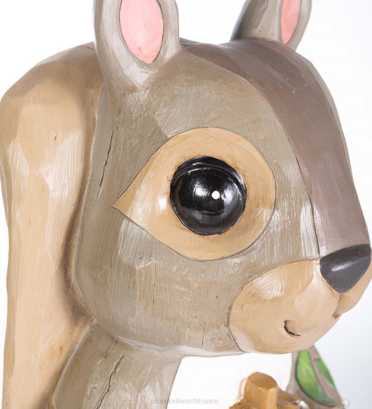 Plow & Hearth cour et jardin Statue courte d'écureuil éclairée intérieure/extérieure 0BNZ123