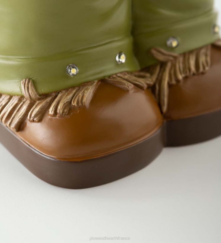 Plow & Hearth cour et jardin Statue courte d'épouvantail éclairée intérieure/extérieure 0BNZ201