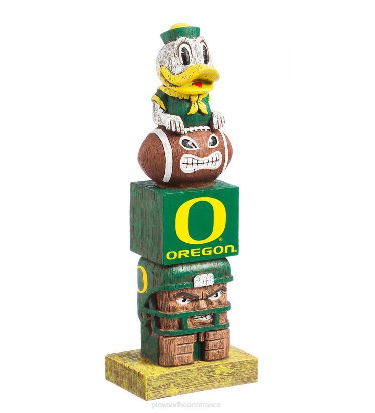 Plow & Hearth cour et jardin Statue de jardin totem de fierté d'équipe universitaire intérieure/extérieure - Université de l'Arkansas 0BNZ159