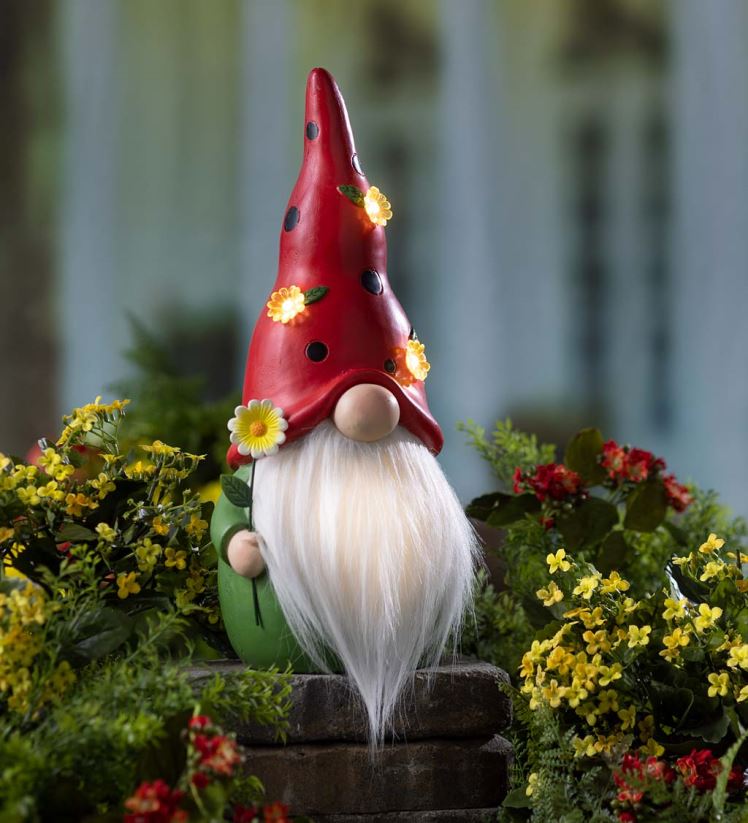 Plow & Hearth cour et jardin statue de gnome coccinelle intérieure/extérieure 0BNZ190