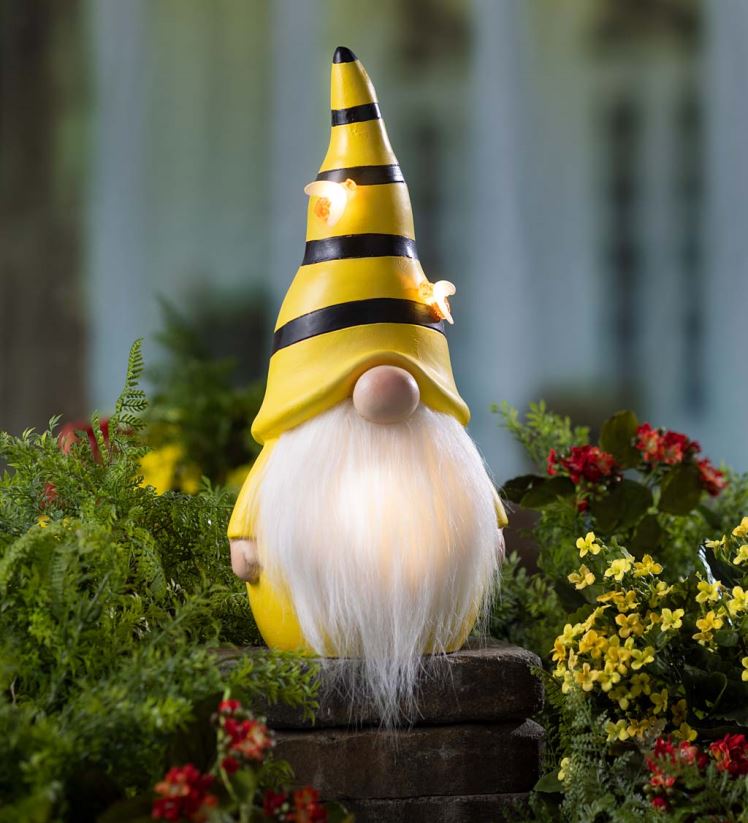 Plow & Hearth cour et jardin statue de gnome d'abeille intérieure/extérieure 0BNZ167