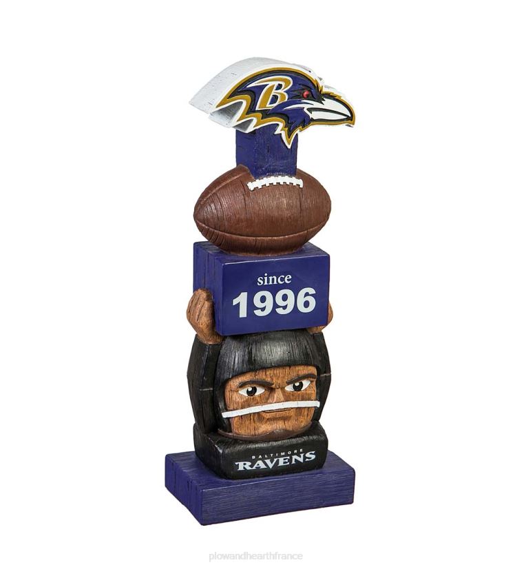Plow & Hearth cour et jardin statue de jardin de football vintage - Ravens de Baltimore 0BNZ214