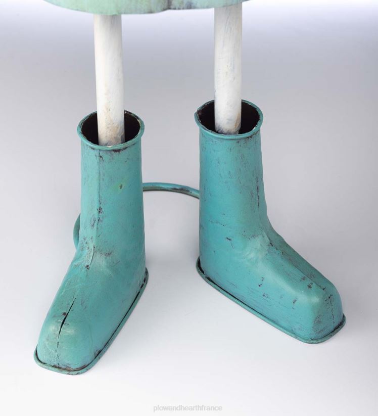 Plow & Hearth cour et jardin statue de jardin en forme de canard en métal - bleu 0BNZ166