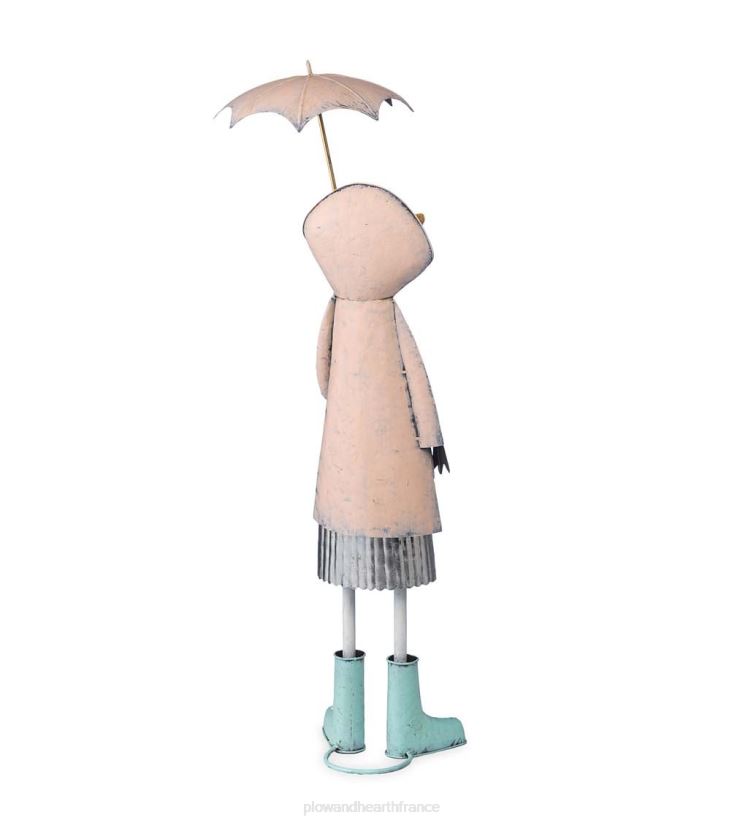 Plow & Hearth cour et jardin statue de jardin en forme de canard en métal - bleu 0BNZ166