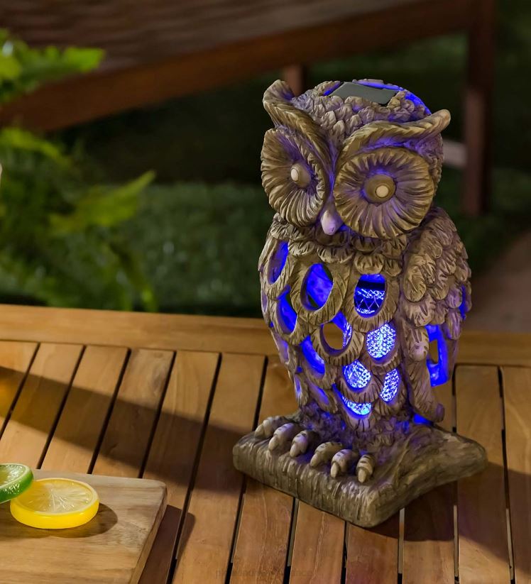 Plow & Hearth cour et jardin statue de jardin solaire anti-insectes - gnome 0BNZ227