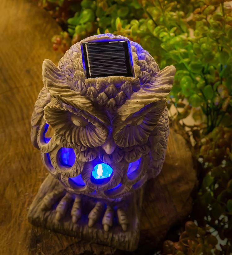 Plow & Hearth cour et jardin statue de jardin solaire anti-insectes - gnome 0BNZ227