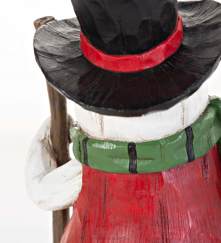 Plow & Hearth cour et jardin statue de mangeoire à oiseaux en forme de bonhomme de neige toutes saisons 0BNZ119