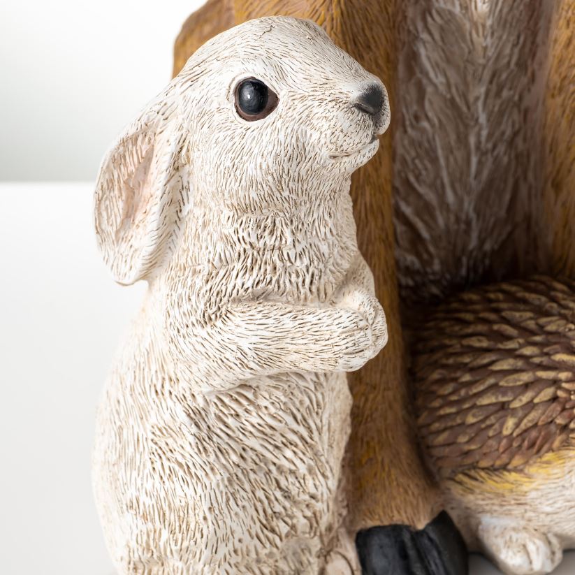 Plow & Hearth cour et jardin statue solaire cerf et amis 0BNZ77