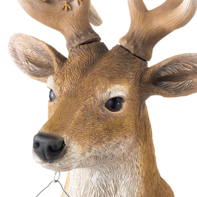 Plow & Hearth cour et jardin statue solaire cerf et amis 0BNZ77