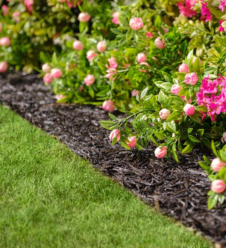 Plow & Hearth cour et jardin bordure en caoutchouc recyclé avec paillis permanent 0BNZ669