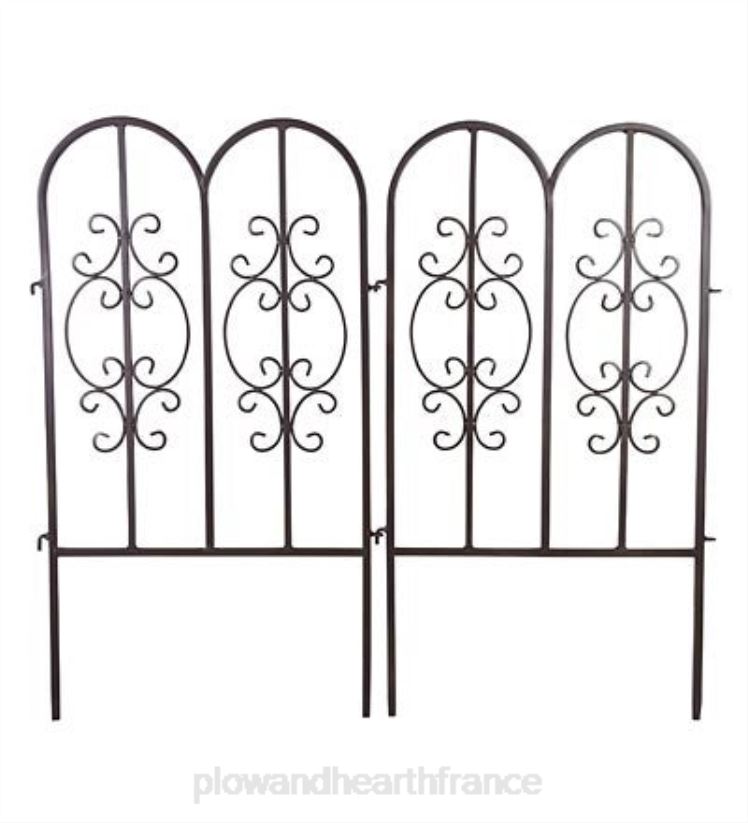 Plow & Hearth cour et jardin clôture de jardin en fer montebello 0BNZ671