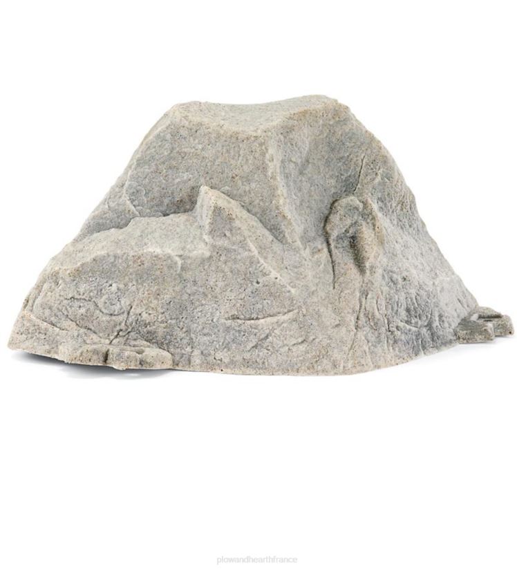 Plow & Hearth cour et jardin gros rocher factice fabriqué aux États-Unis - gris 0BNZ730