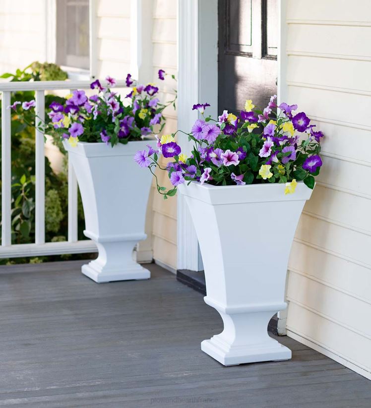 Plow & Hearth cour et jardin faux pétunia pour urne - rose 0BNZ999