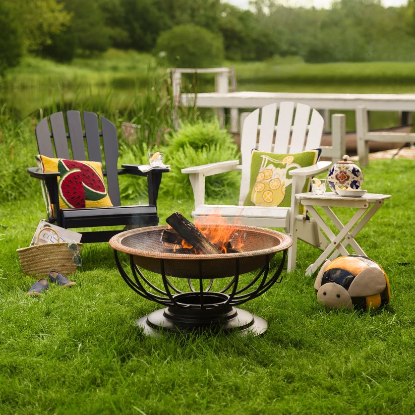 Plow & Hearth cour et jardin mobilier d'extérieur adirondack en bois d'eucalyptus 0BNZ675